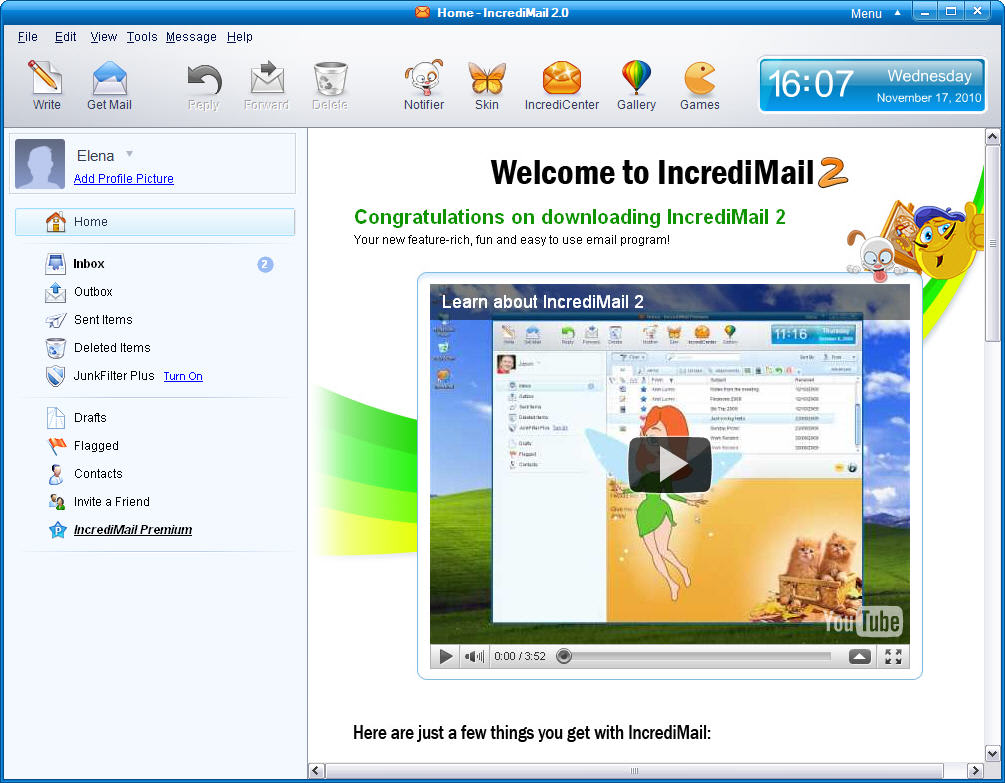 Incredimail 2.0 install